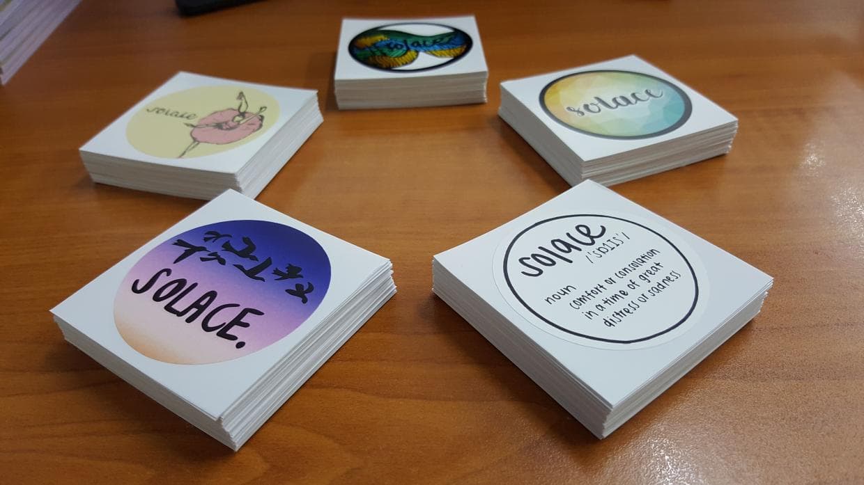 Synthetic (Waterproof) Round Sticker Printing Die Cut Sample 01